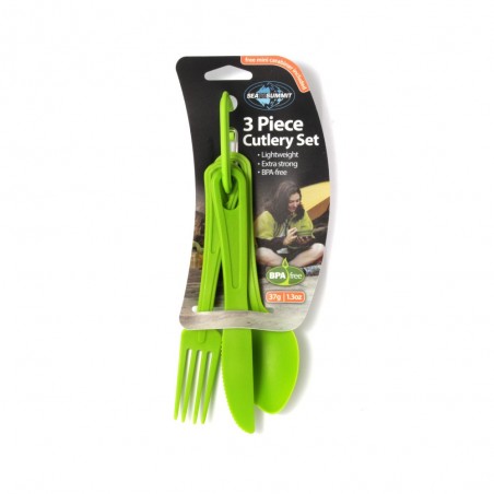 Set Posate Sea to Summit Cutlery 3 Pezzi Verde