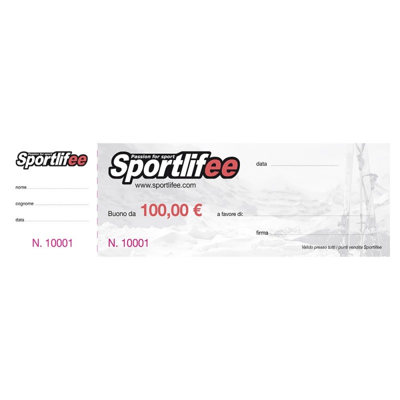Buono Regalo Sportlifee 100€ Buono Regalo Sportlifee 100€