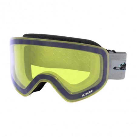 Maschera da sci CGM 781A c nero/gialla