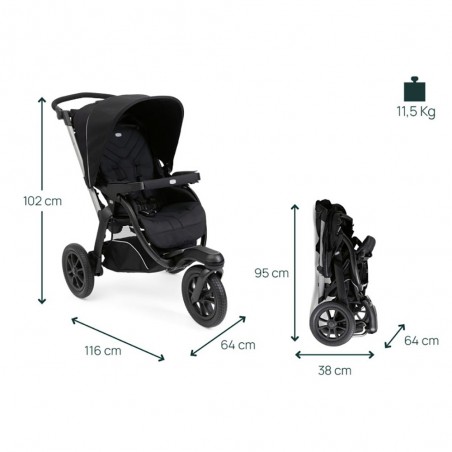 Passeggino da Trekking usato Chicco Activ 3